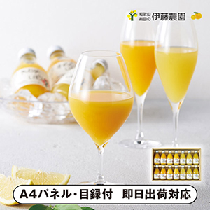 伊藤農園 100%ピュアジュース14本ギフトセット【パネル・目録付】