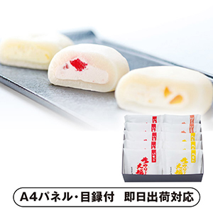 岡山「福井堂」生クリーム大福【パネル・目録付】