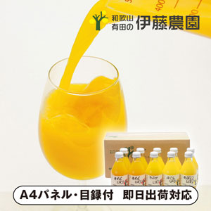 伊藤農園100%ピュアジュース180ml×10個入【パネル・目録付】