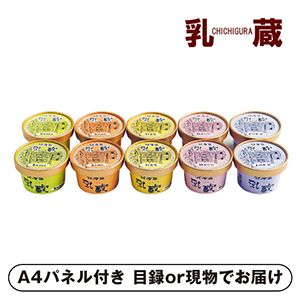 乳蔵 北海道アイスクリーム10個【パネル・目録付】
