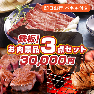 30,000円で肉景品3点まとめ買いセット