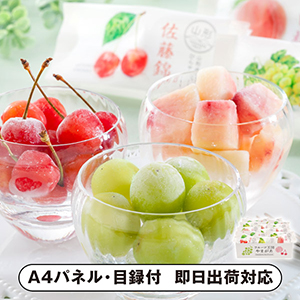 フルーツ王国やまがた　ひんやり果実【パネル・目録付】