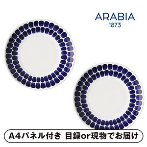 【Arabia】アラビア 24H トゥオキオ プレート 20cm ペア【パネル・目録付】