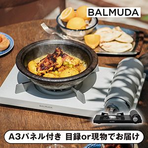 【BALMUDA】テーブルストーブ ブラック【パネル・目録付】