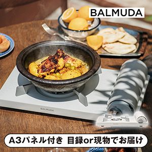 【BALMUDA】テーブルストーブ ホワイト【パネル・目録付】