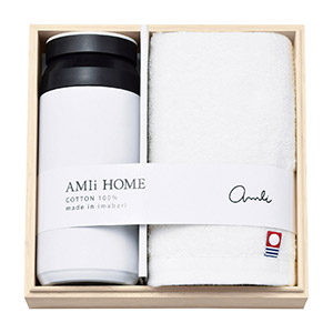 AMIi HOME ボトル（WH）&タオル