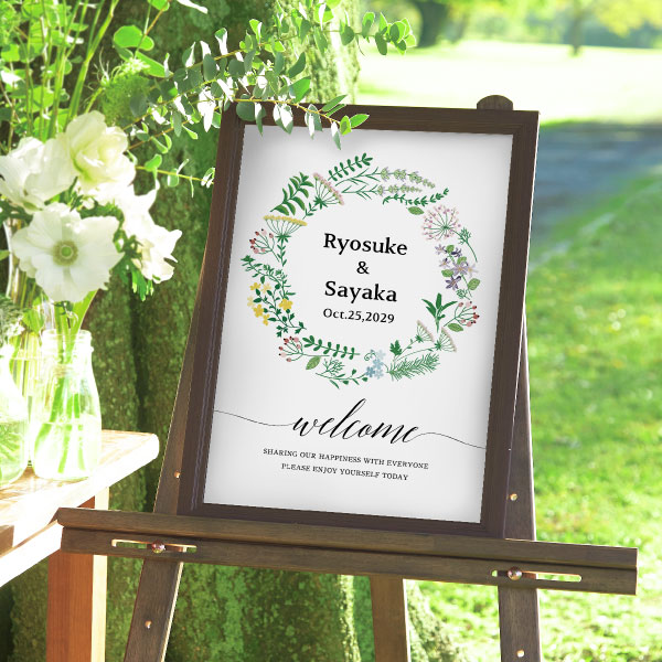 ウェルカムボード CAOLILA 25％OFF】ウェルカムタイルボード(リーブス)L 90名様対応