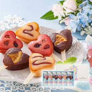 【送料無料】【ハートフルブーケ】ブーケフィナンシェ（6個入）