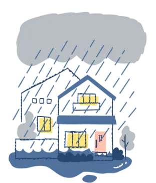 台風のイラスト