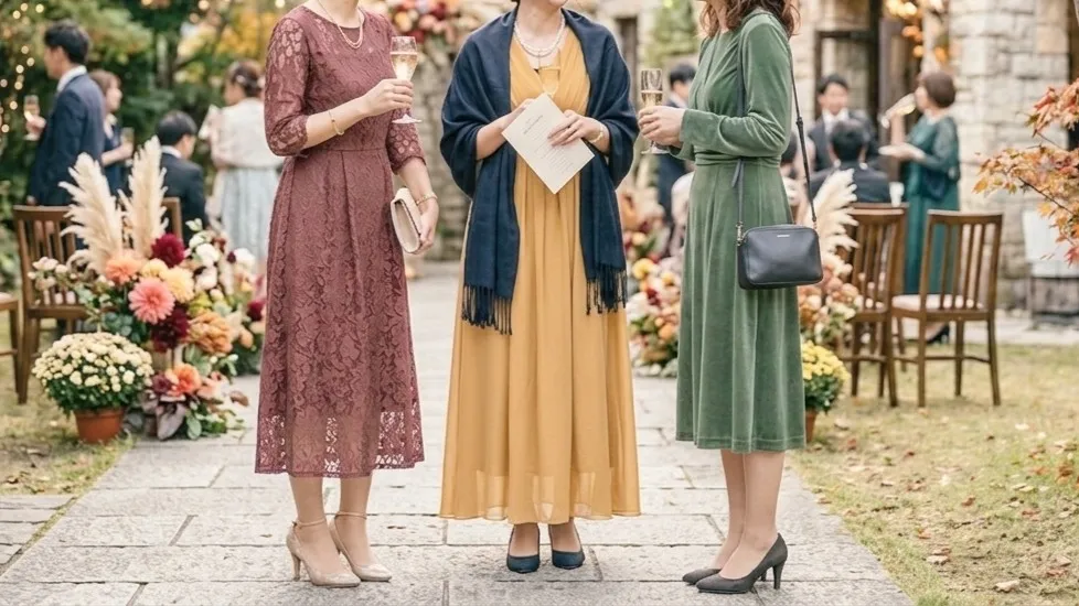 ゲスト向け|11月結婚式のお呼ばれ服装マナー