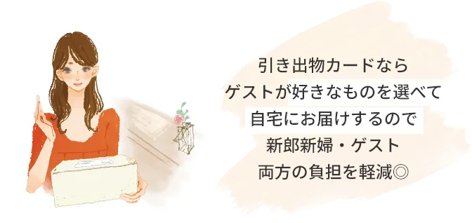 ゲストの自宅に配送するので、負担を解決