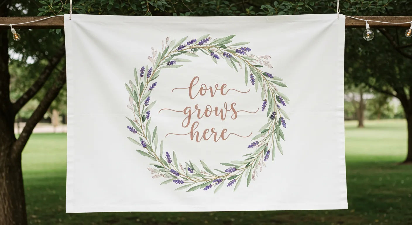 おしゃれなウェディングタペストリーを手作りするときのデザインのコツ