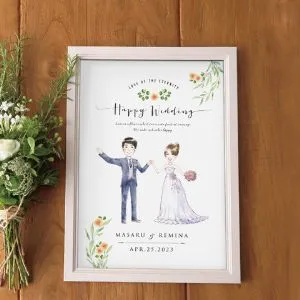 世界に1つだけ！似顔絵ウェルカムボードでオリジナル結婚式を！