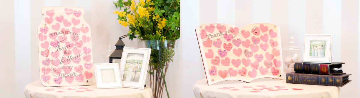 メッセージクリアピースウェルカムボード