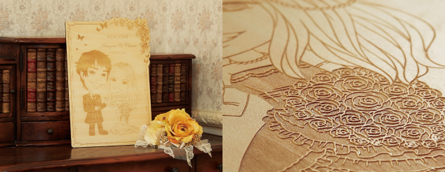 木のウエルカムボード♥ぬくもりがある結婚式に… 木製ウエルカムボード