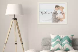インテリアとして飾れるおしゃれなウェルカムボード