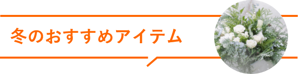 冬のおすすめアイテム