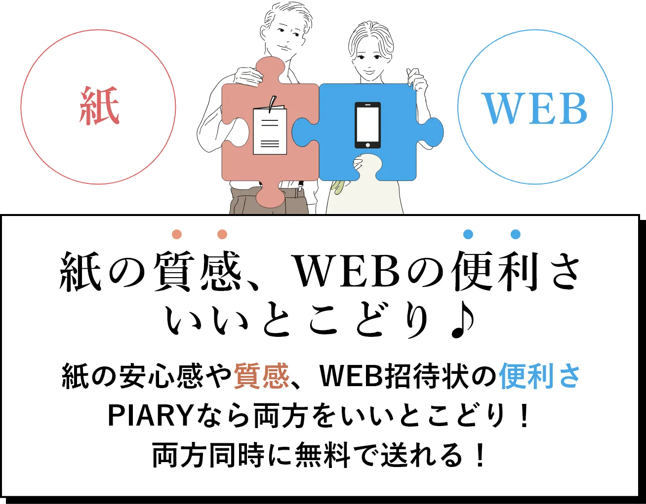 紙の質感、WEBの便利さいいとこどり♪